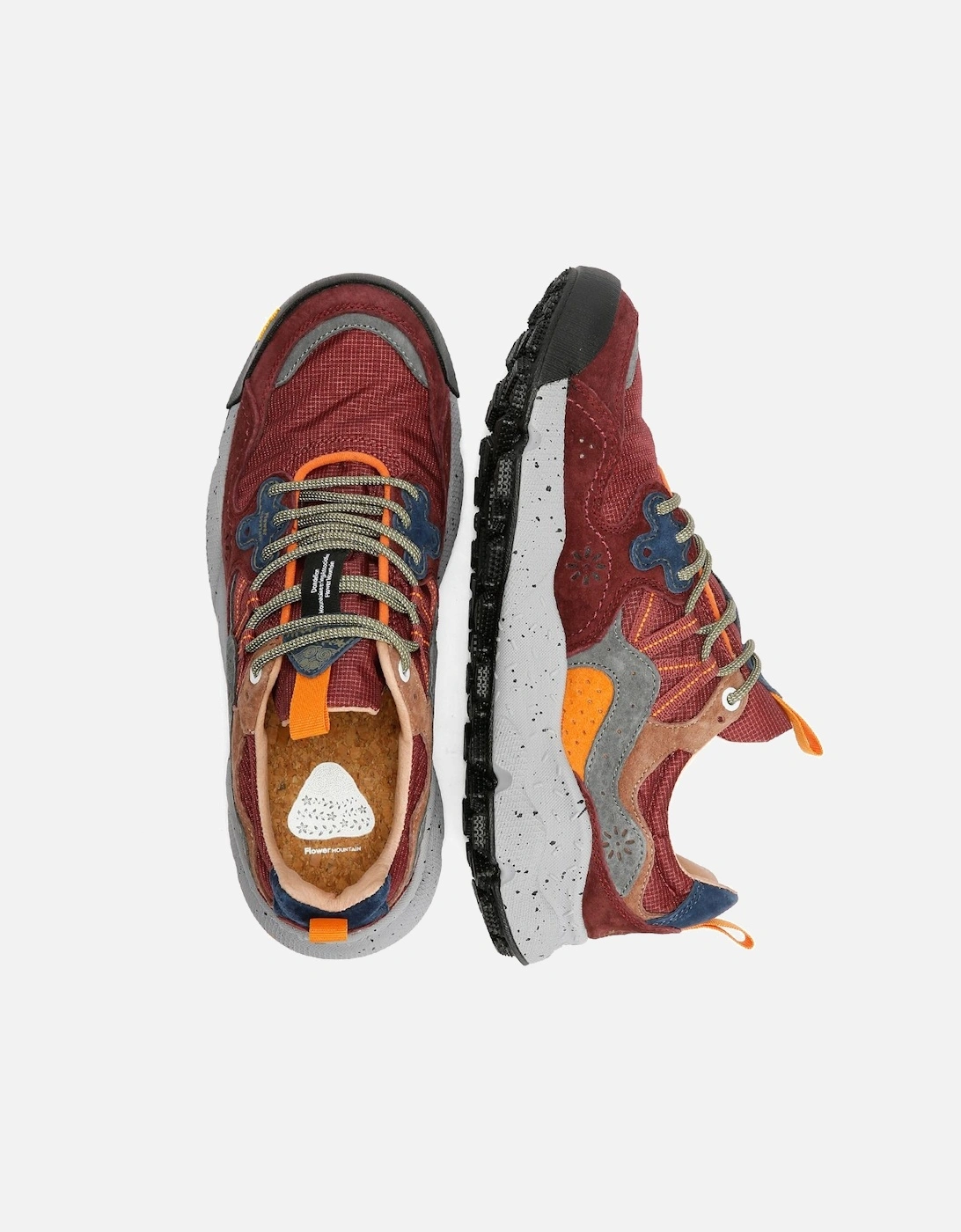 Yamano 3 Perfomance Grey/Burgundy Trainers