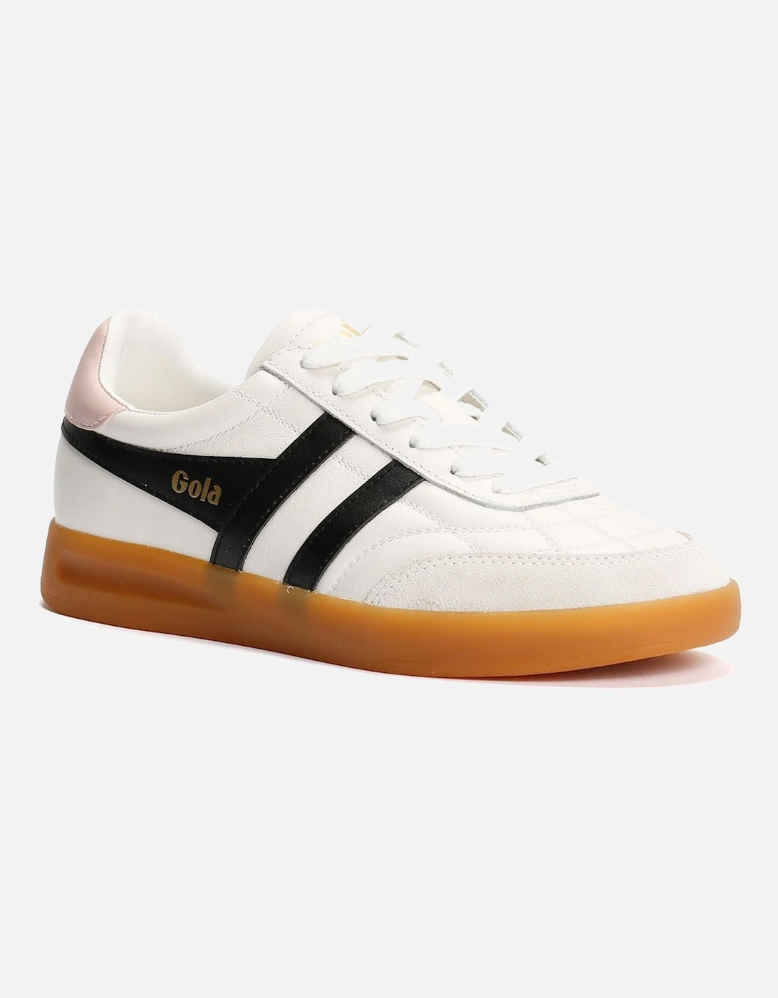 Stadia Leather Women's White/Black/Chalk Pink Trainers
