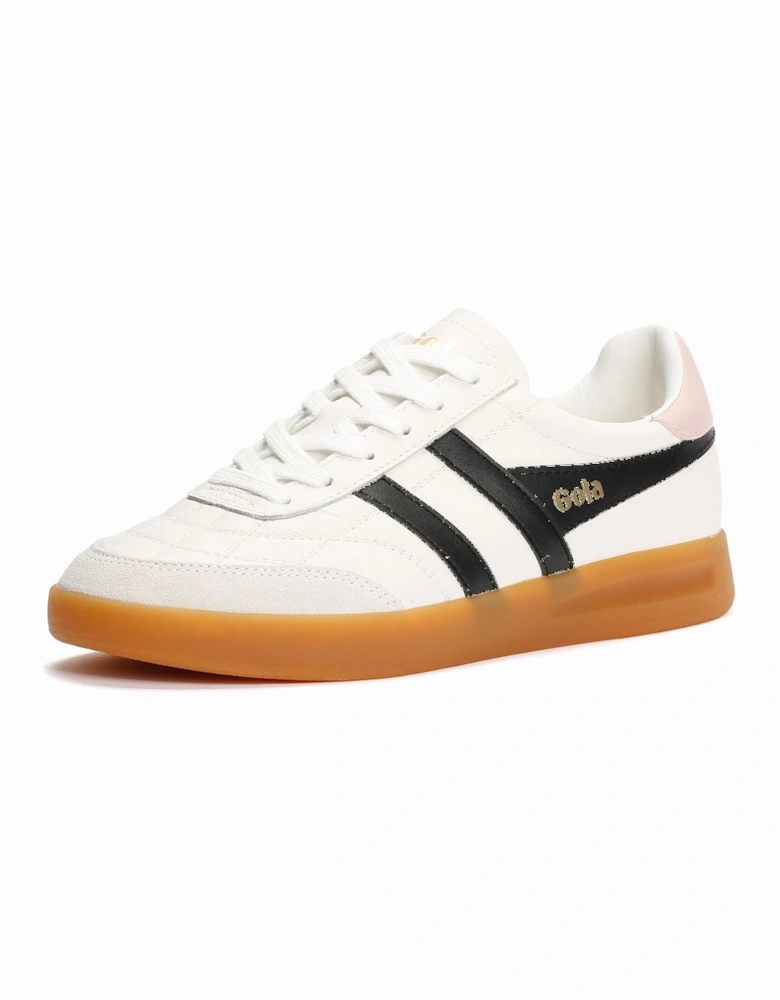 Stadia Leather Women's White/Black/Chalk Pink Trainers