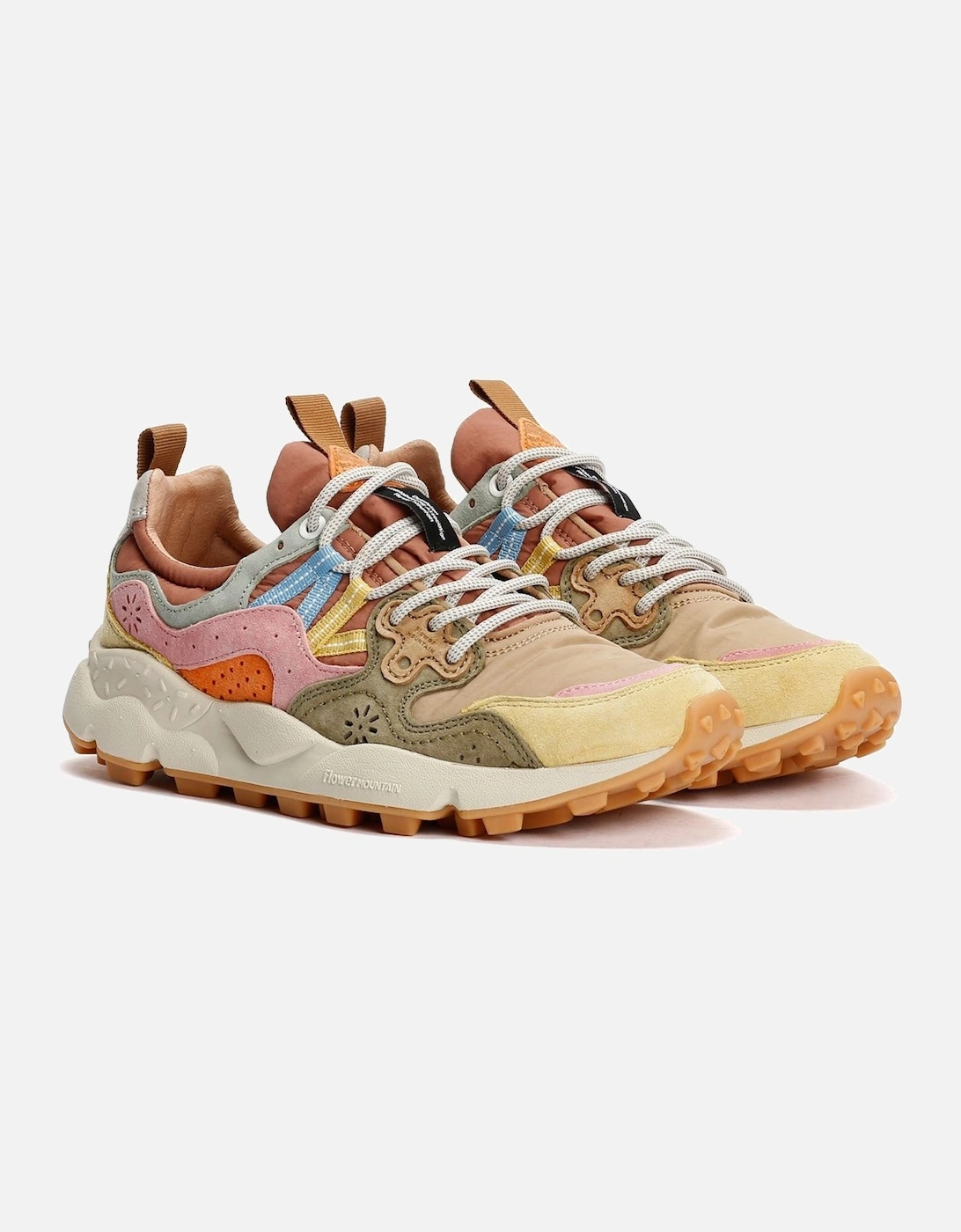Yamano 3 Women's Yellow/Pink/Olive Trainers, 9 of 8