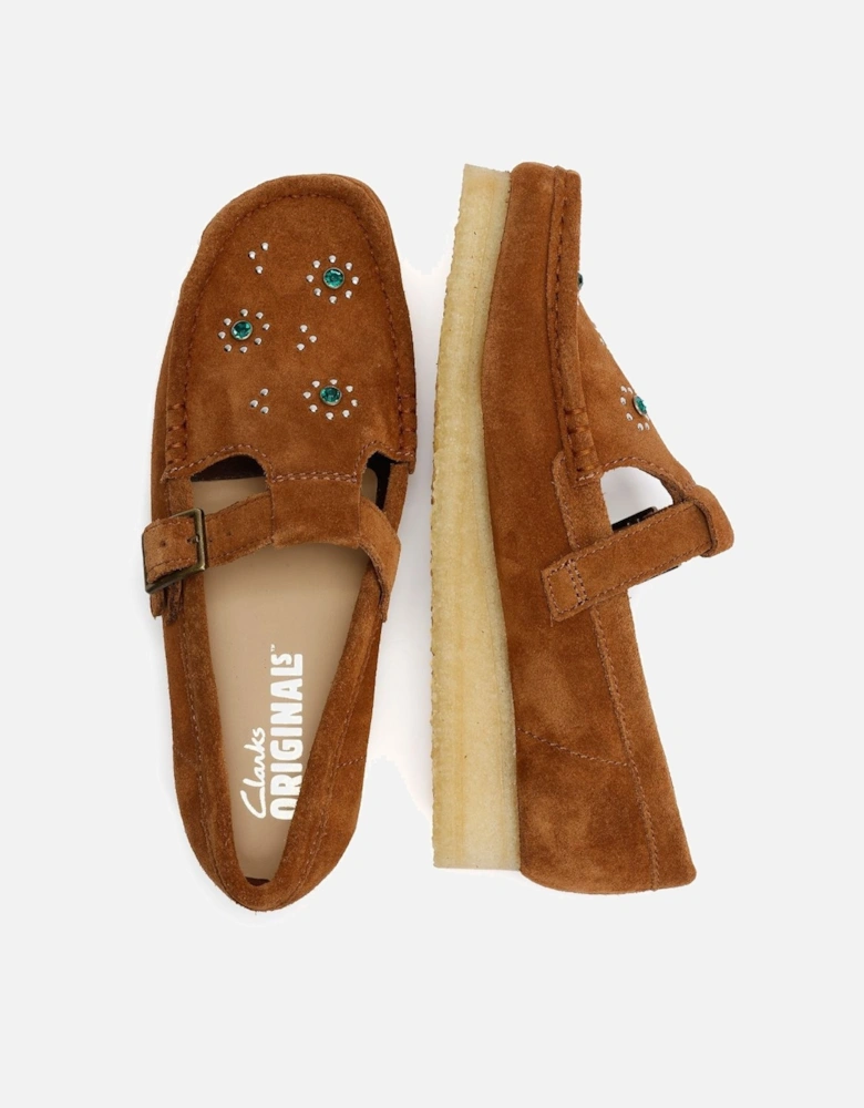 Originals Wallabee T Bar Suede Women's Brown Shoes