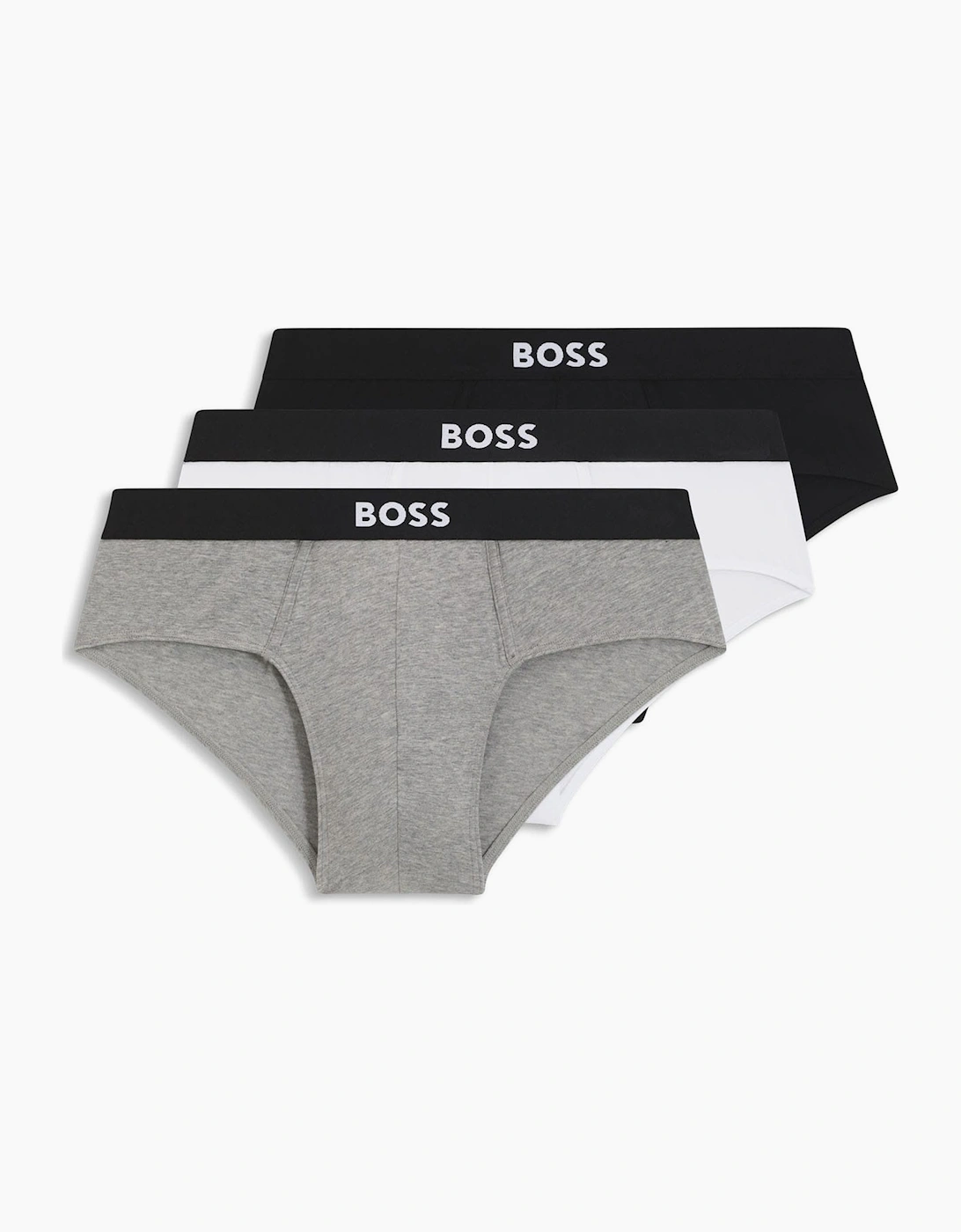 Hugo Boss Men's 3 Pack of Logo Briefs - Grey - Size: 2XL
