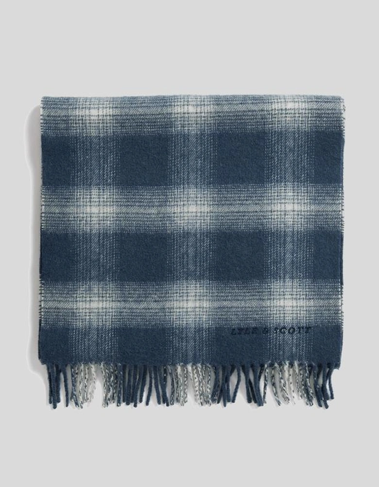 Tartan Check Lambswool Blend Scarf