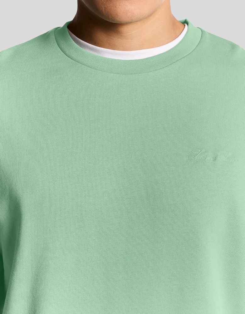 Superfine Cotton Script Sweatshirt