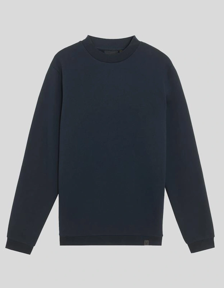 Half Raglan Sleeve Panneled Sweatshirt