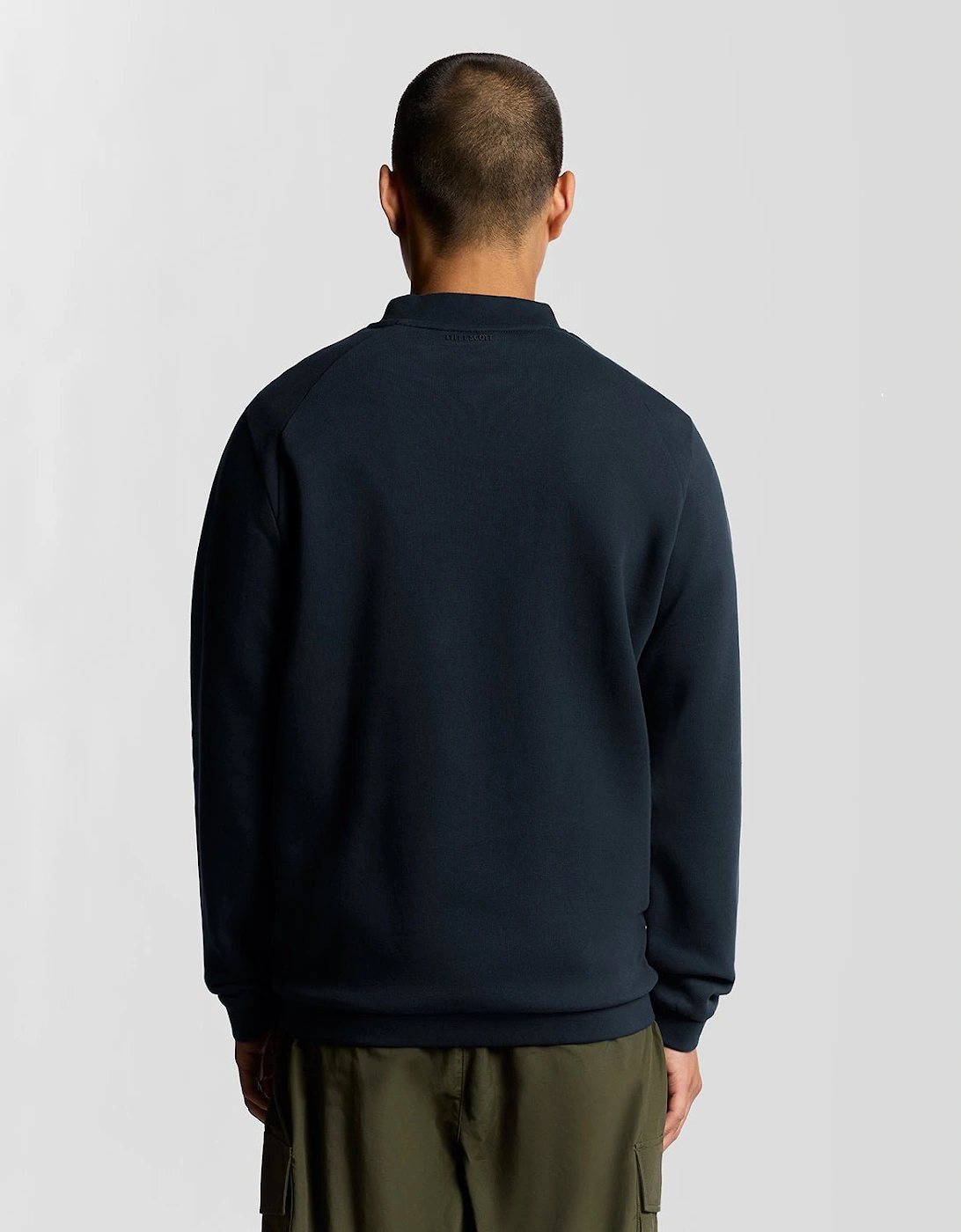 Half Raglan Sleeve Panneled Sweatshirt