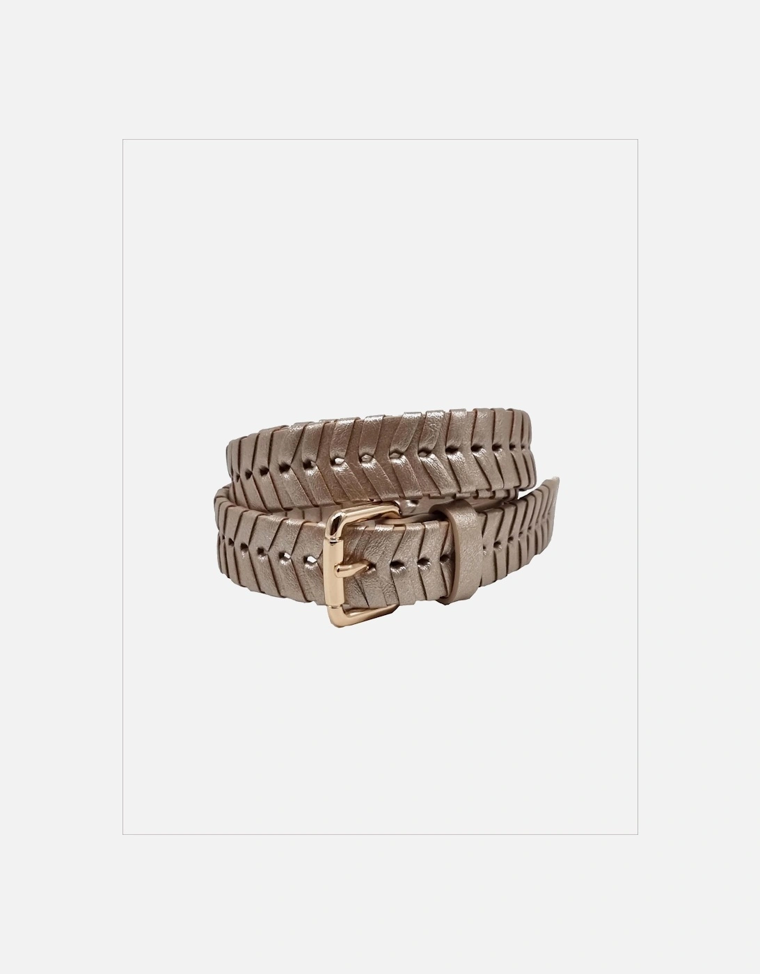 Bradley Woven Belt-Gold, 4 of 3