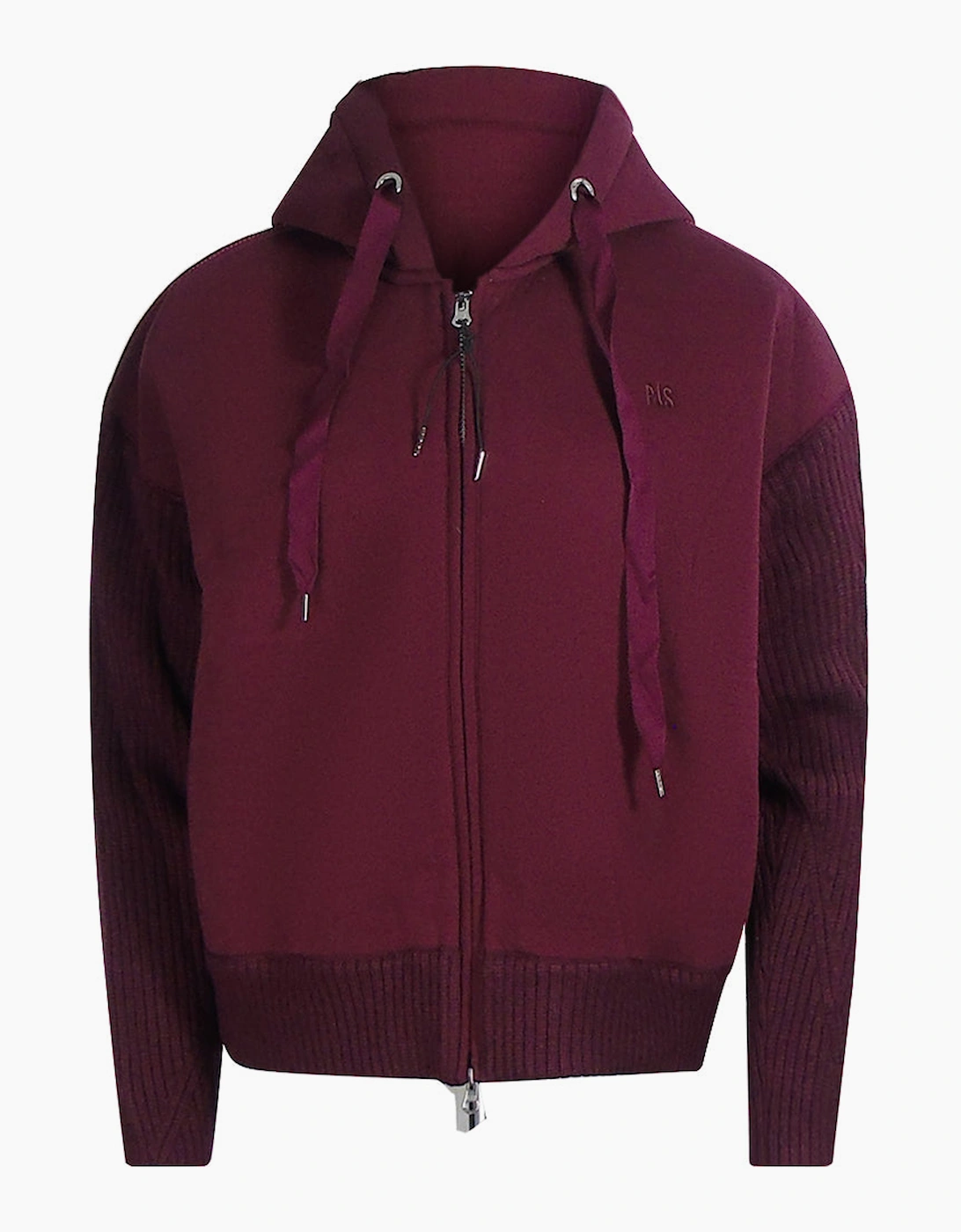 Parajumpers Women's Parajumpers Zip Fleece Burgundy Hoodie