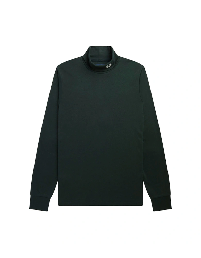 Night Green Roll Neck Long Sleeve T-Shirt