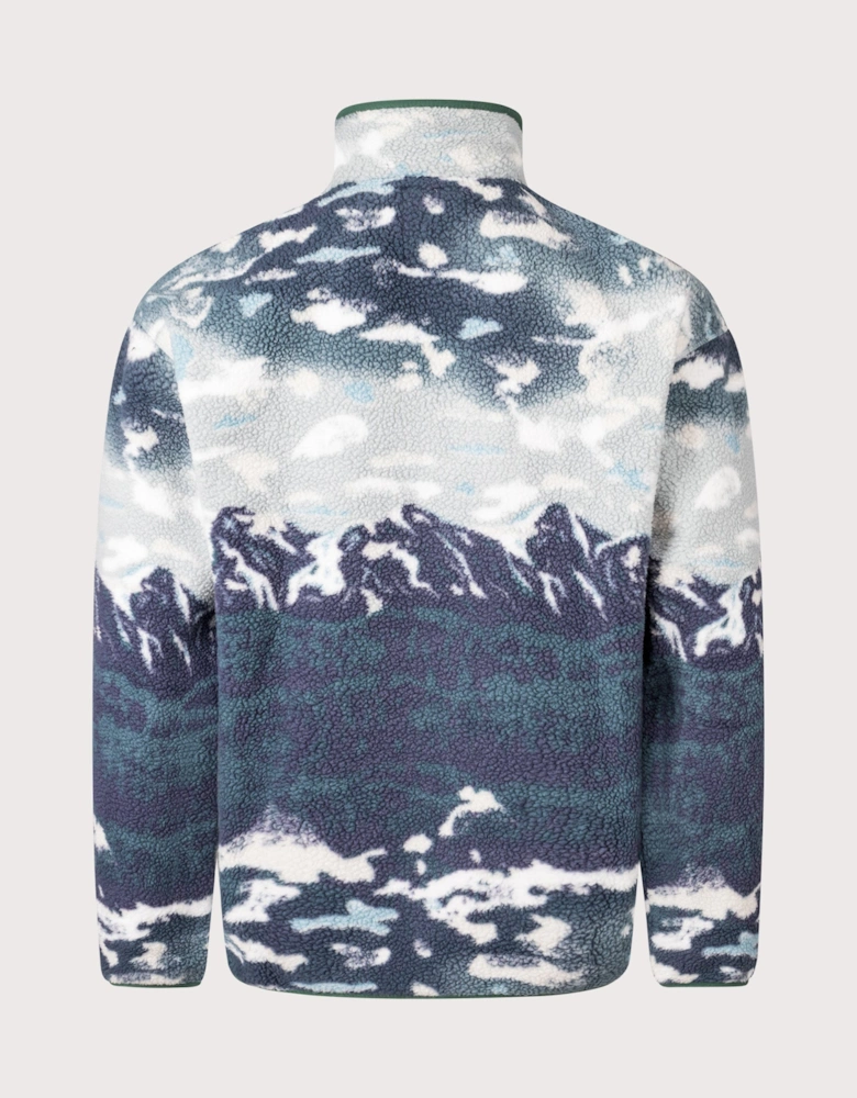 Helvetia II Printed Half Snap Fleece Sweatshirt
