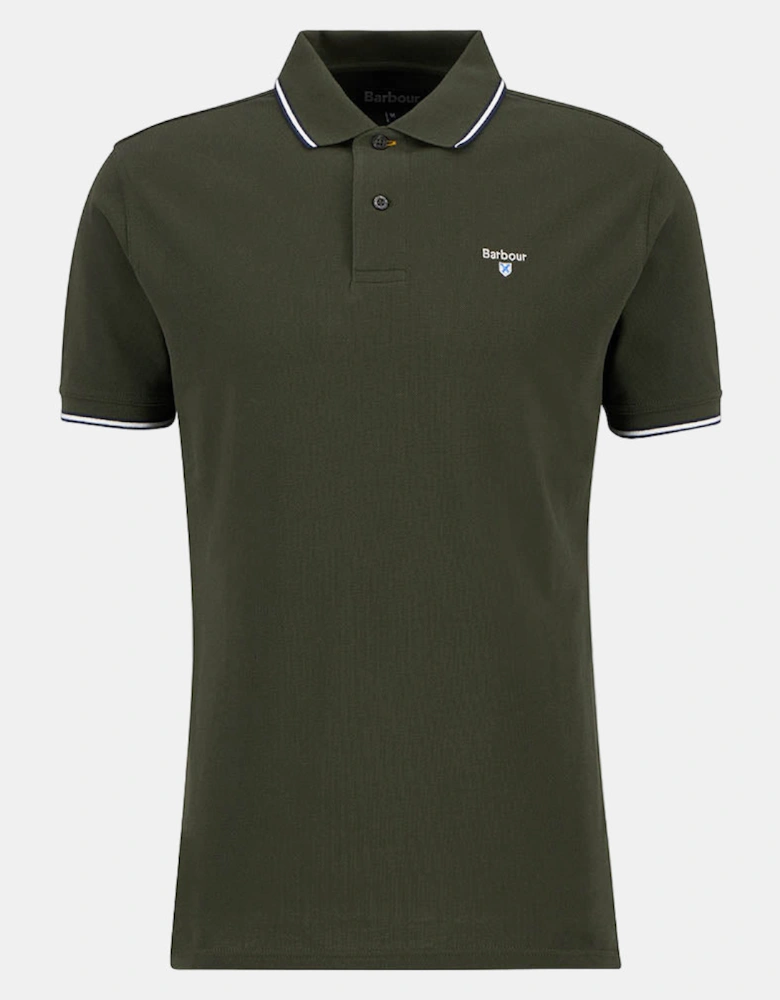 Fielding Mens Tailored Polo Shirt - Olive