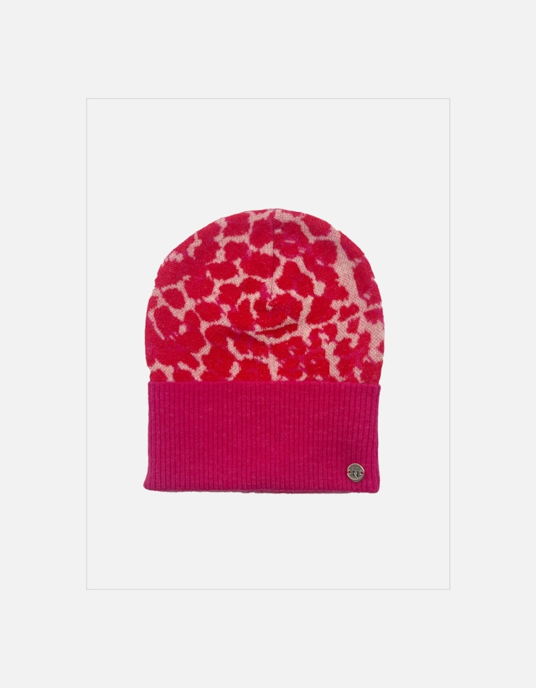 Darcy Leopard Beanie - Grey Mix