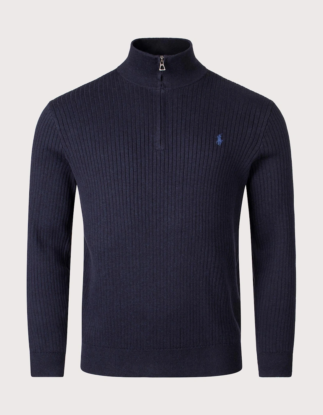 Rib Knit Cotton Quarter Zip Sweatshirt, 4 of 3