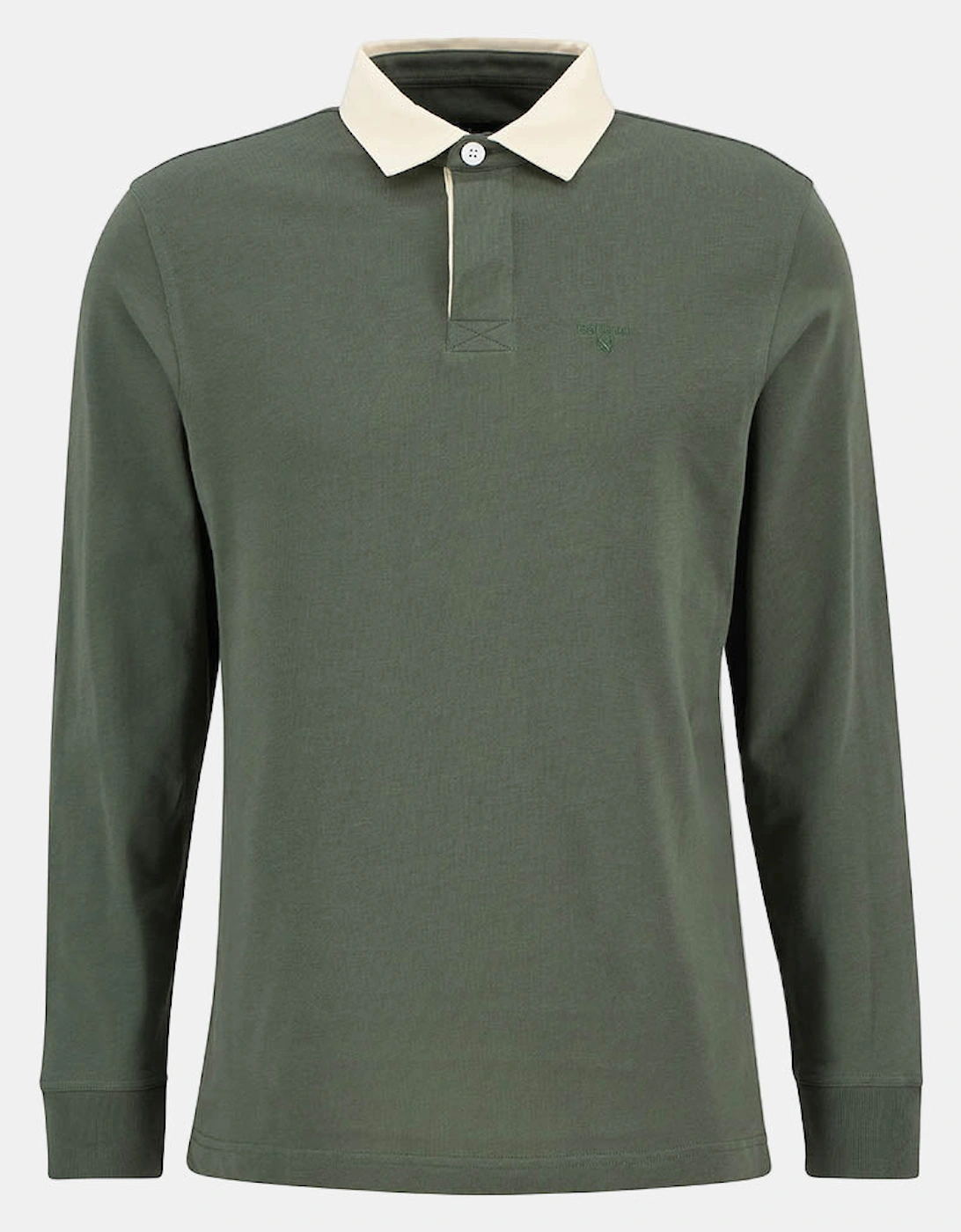 Howtown Mens Long Sleeve Rugby Shirt - Thyme, 2 of 1