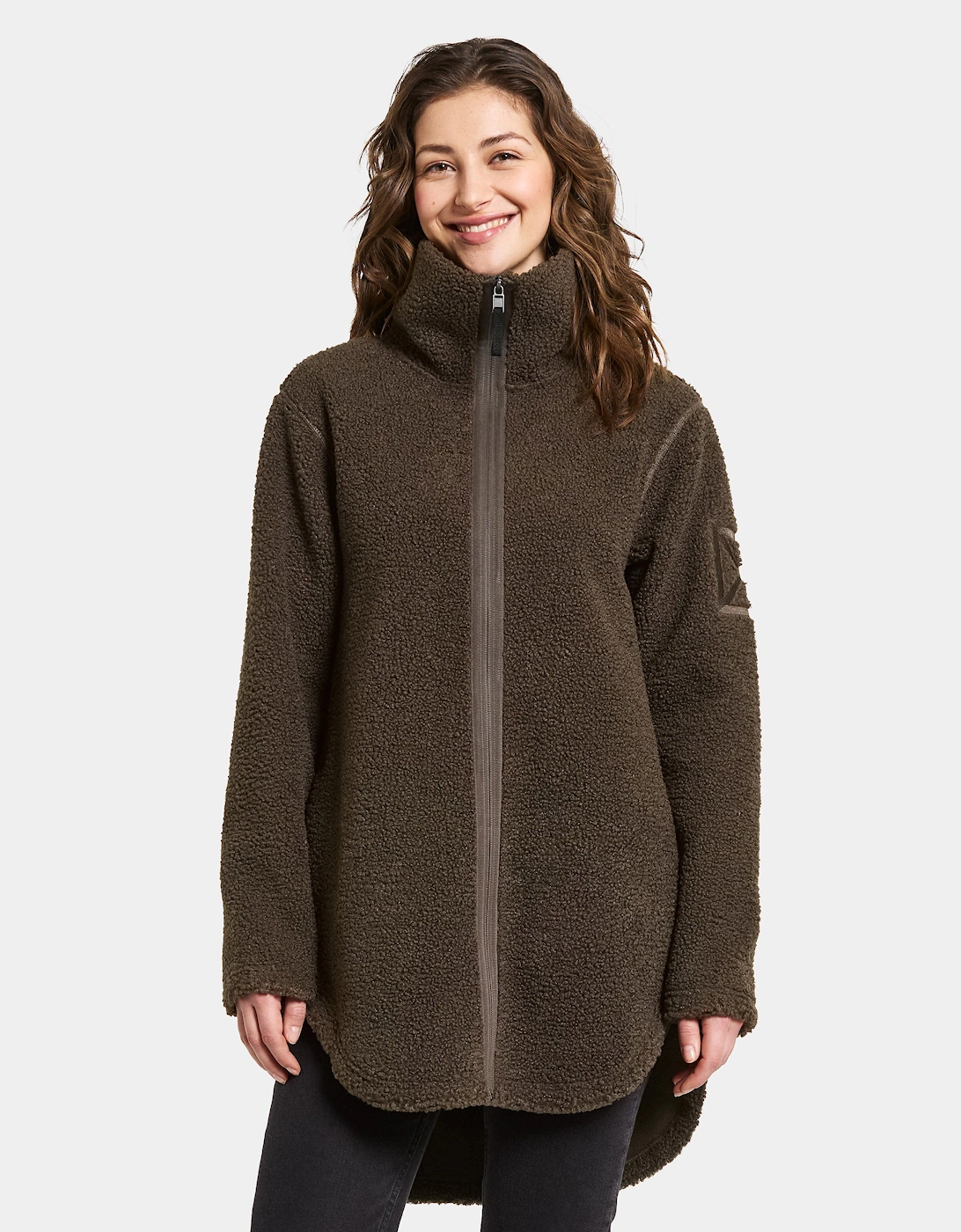 Umi 3 Womens Full Zip Fleece - Dark Mocha F11, 6 of 5