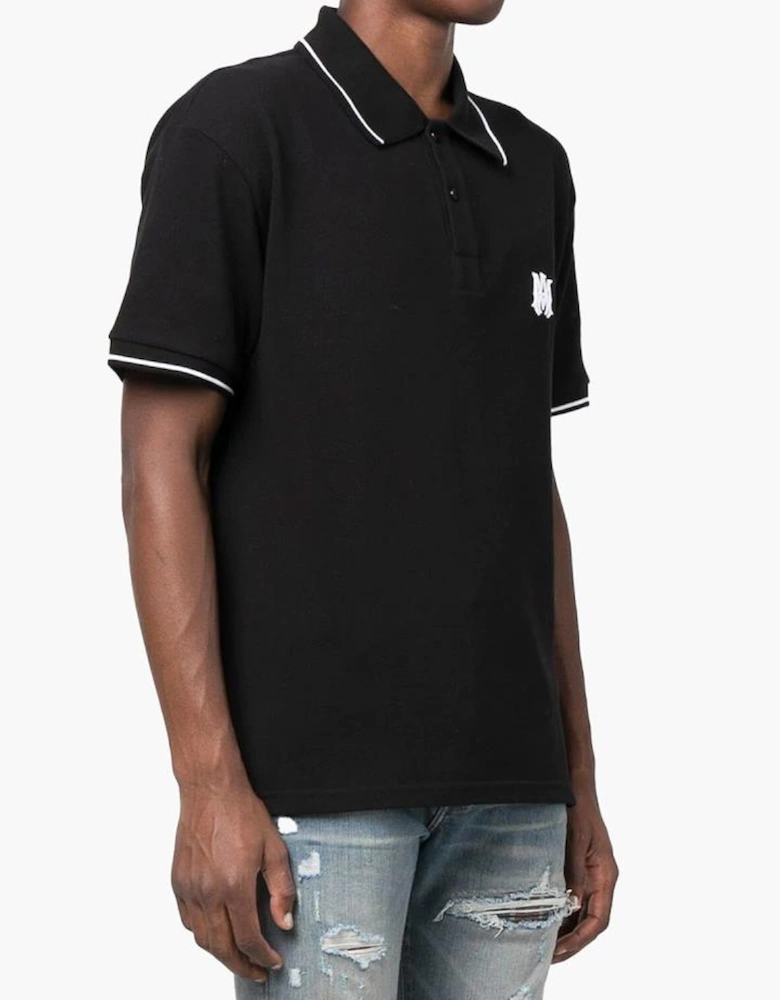 MA Logo Polo in Black