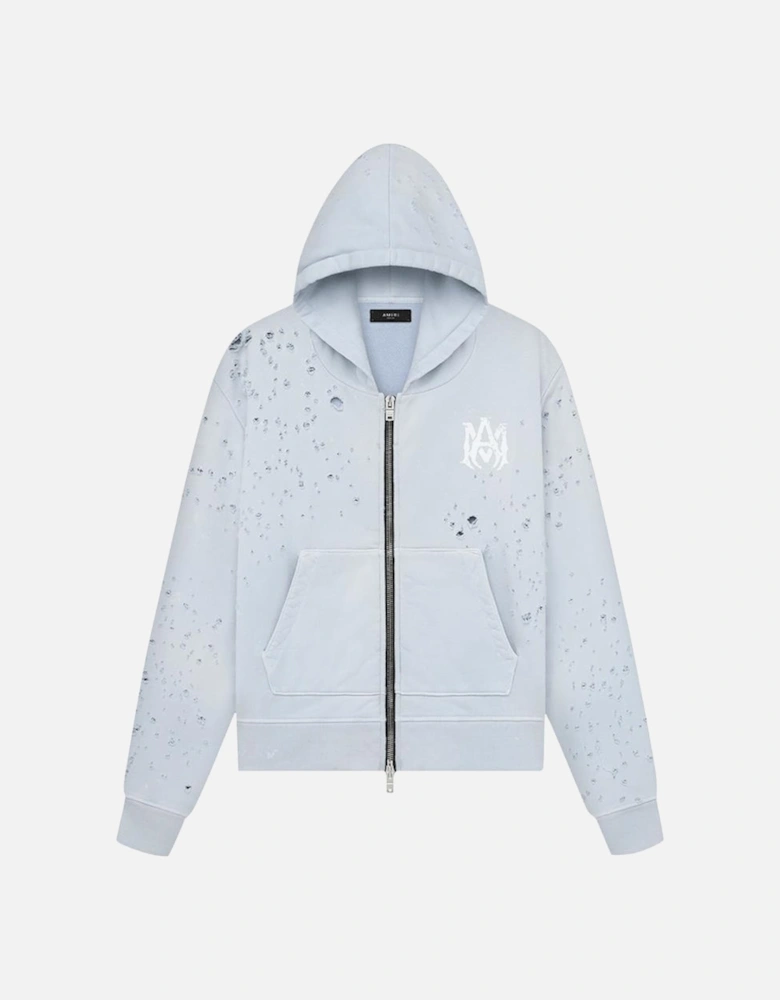 Washed MA Shotgun Hoodie in Grey Dawn