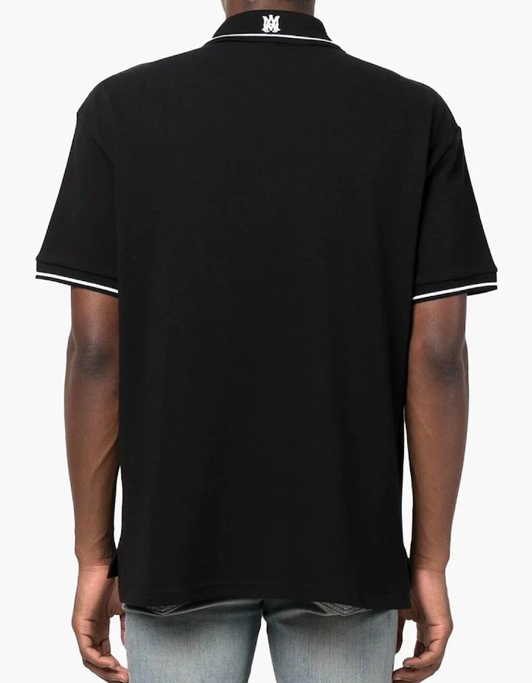 MA Logo Polo in Black