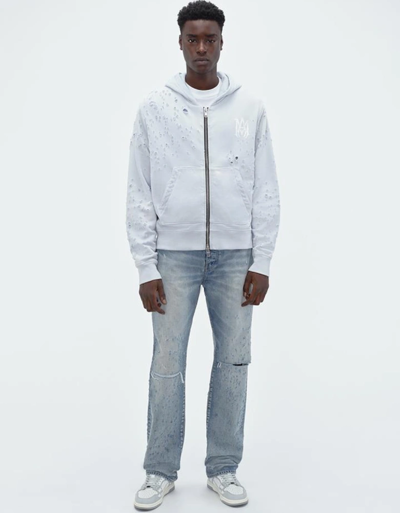 Washed MA Shotgun Hoodie in Grey Dawn