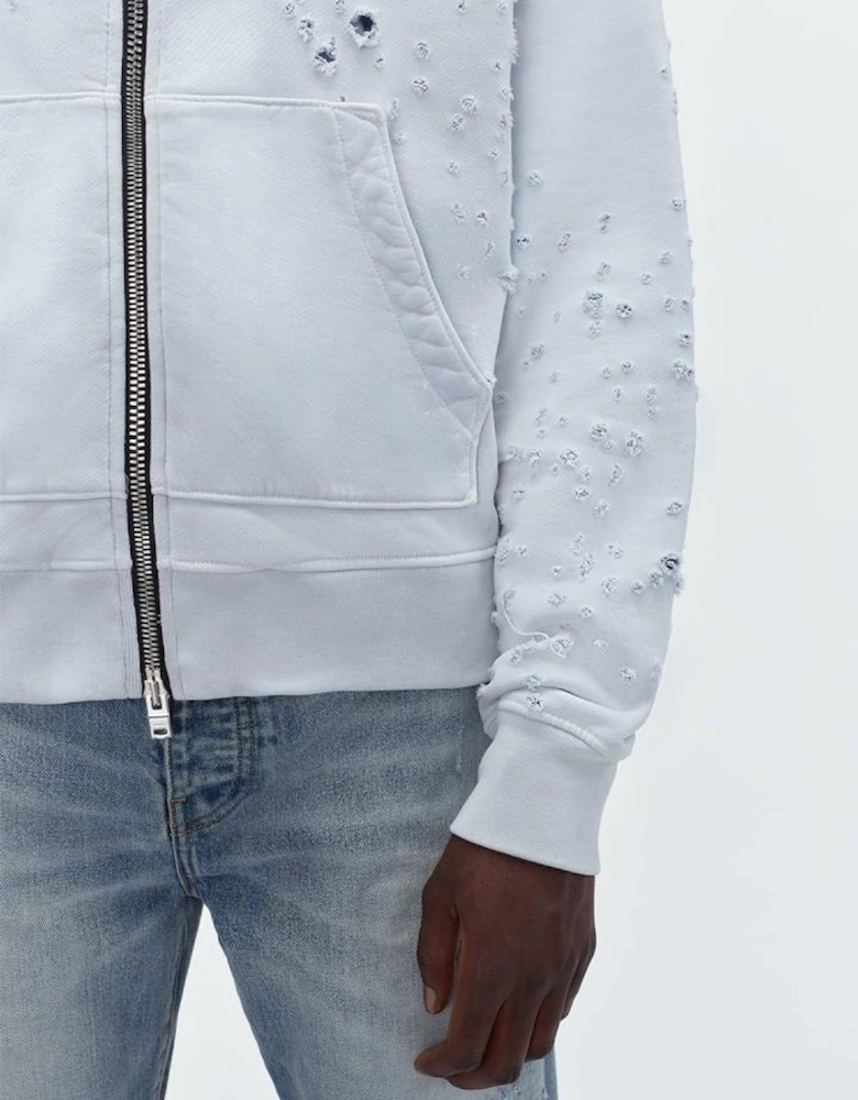 Washed MA Shotgun Hoodie in Grey Dawn