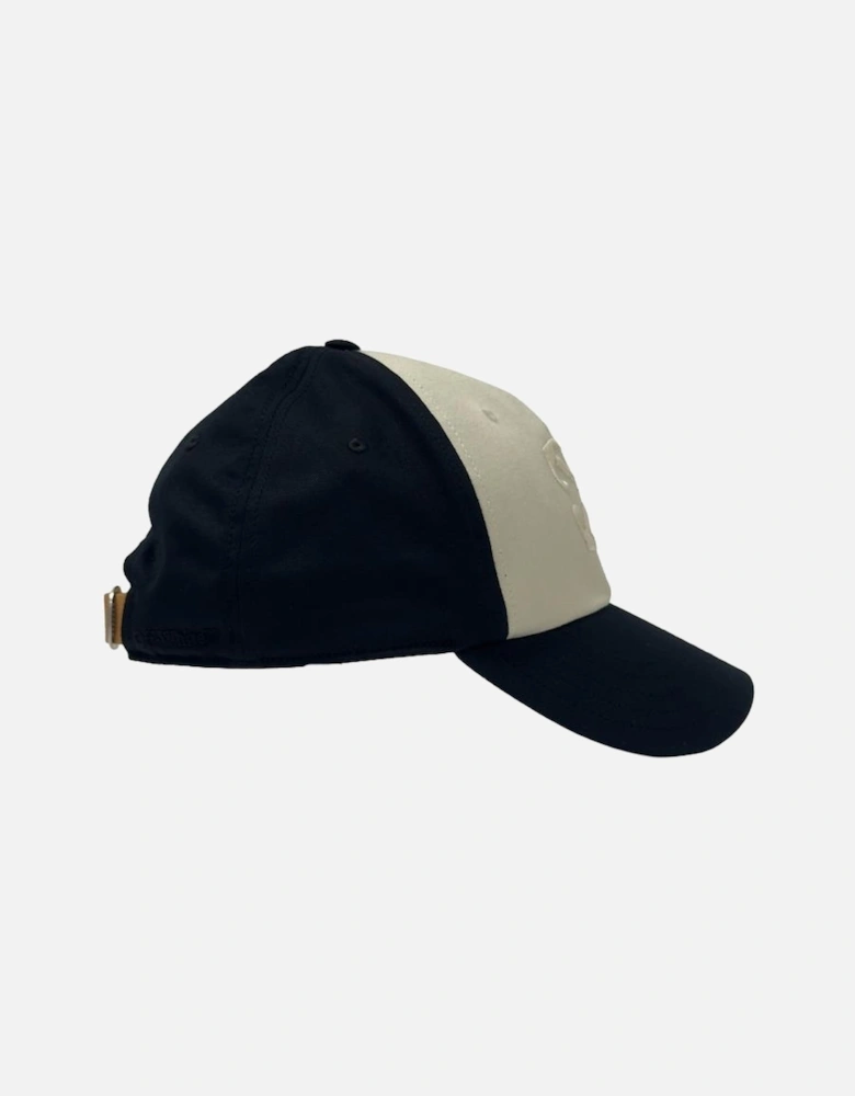 Embroidered Logo Baseball Cap in Black