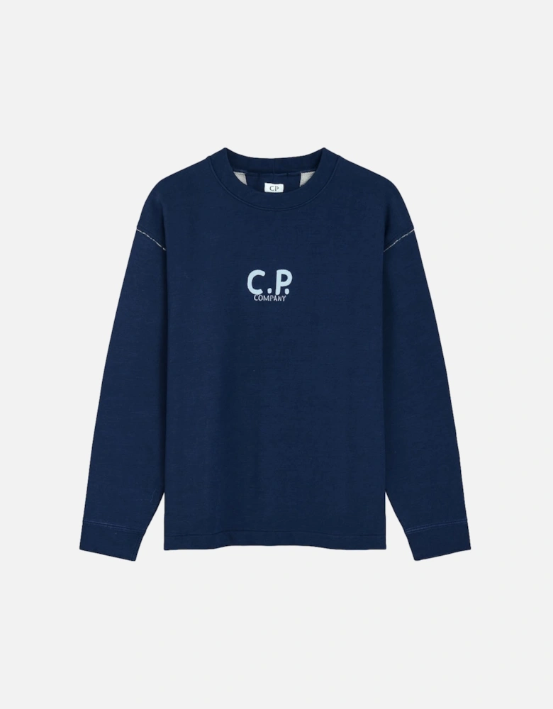 Men's C.P. Company 16CMSS183A Indigo Blue Sweatshirt
