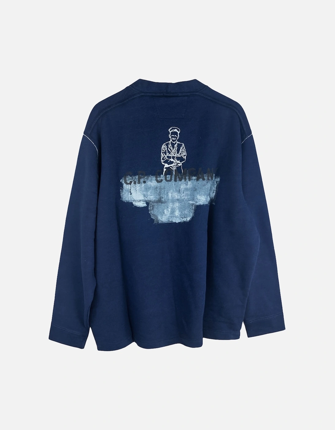Men's C.P. Company 16CMSS183A Indigo Blue Sweatshirt