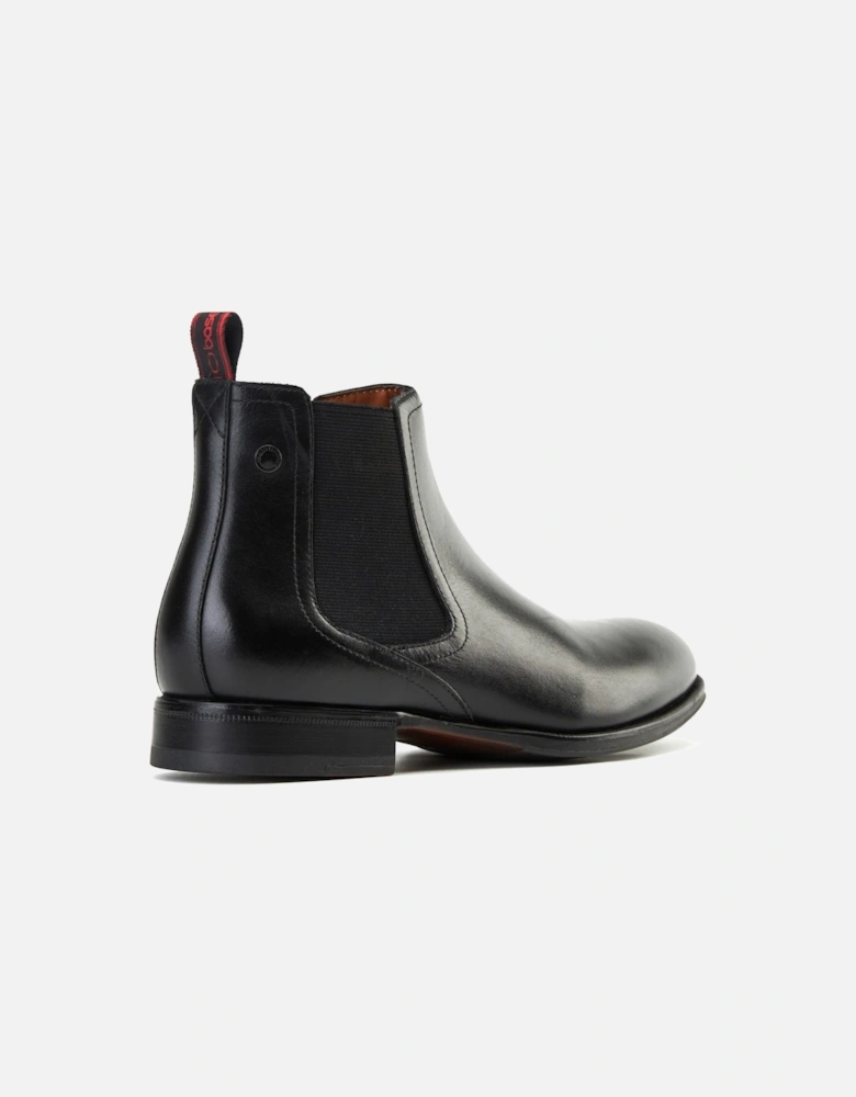 London Whittle Leather Men's Black Boots