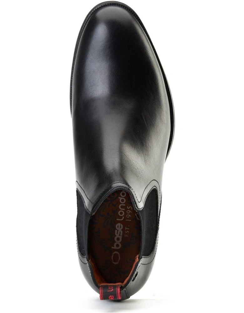 London Whittle Leather Men's Black Boots