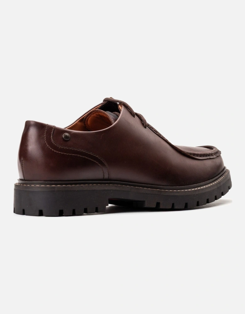 London Carbon Leather Men's Brown Moccasins Shoes