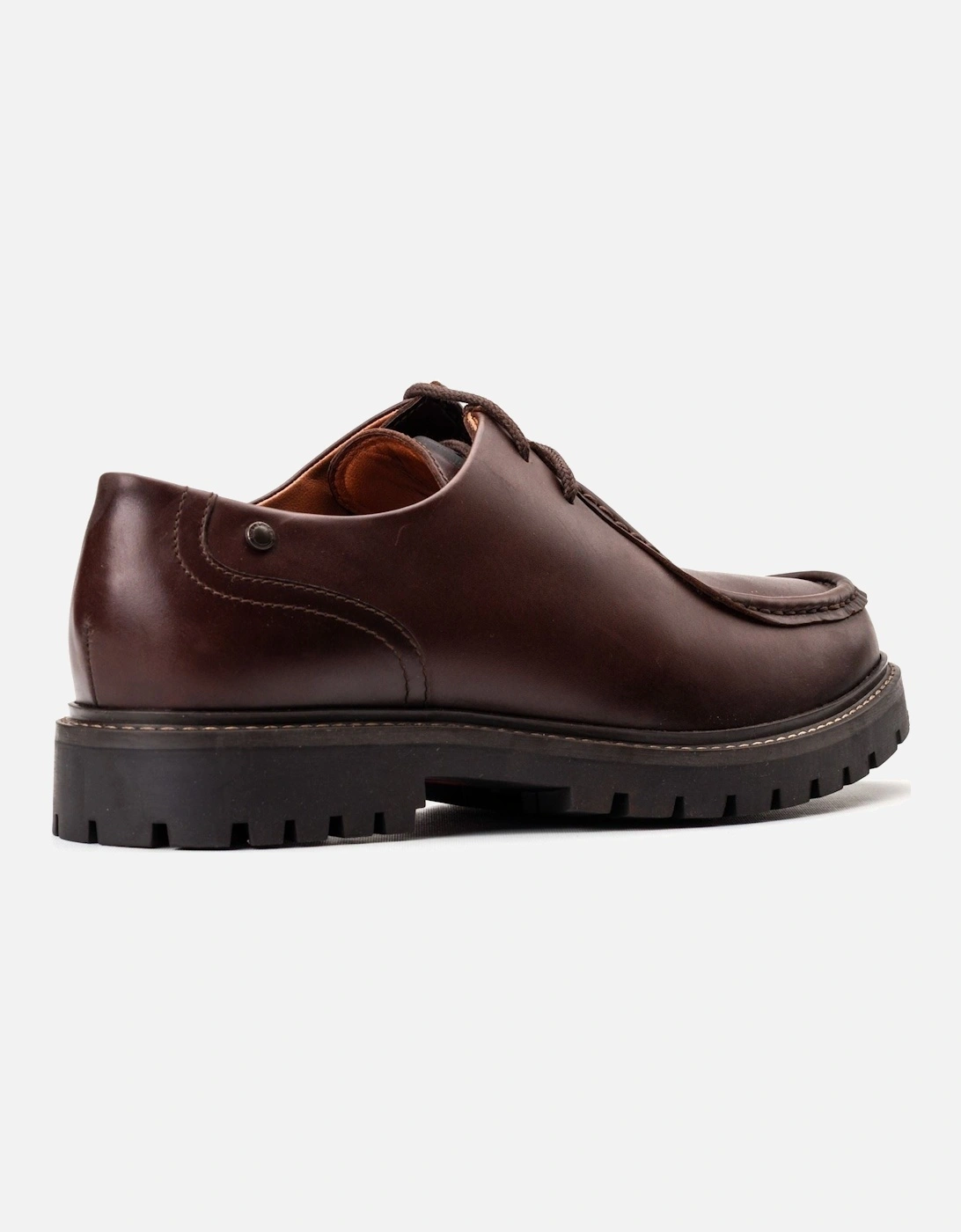 London Carbon Leather Men's Brown Moccasins Shoes, 6 of 5