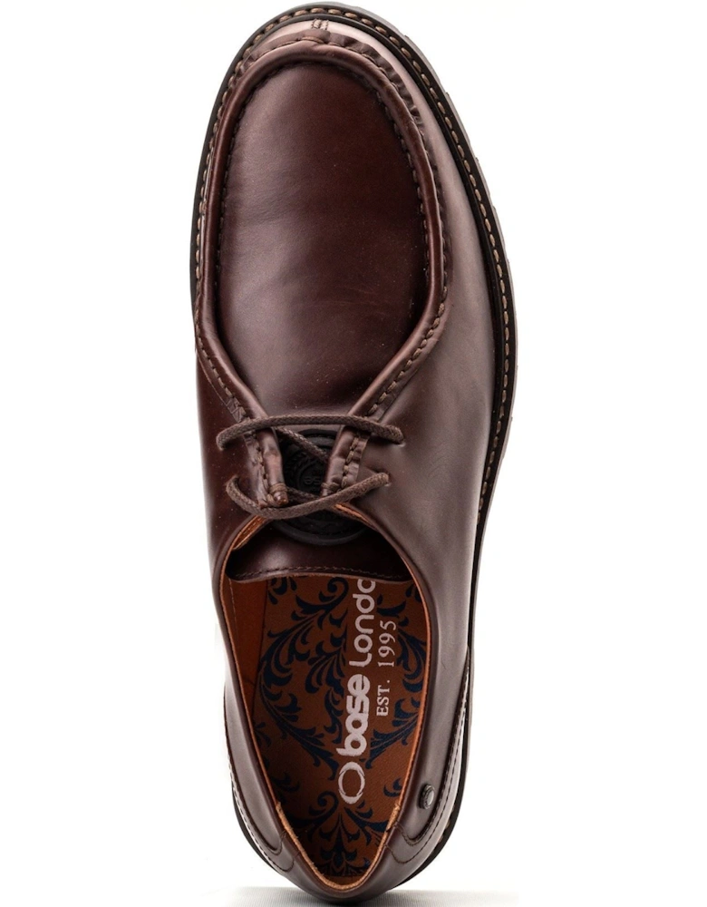 London Carbon Leather Men's Brown Moccasins Shoes