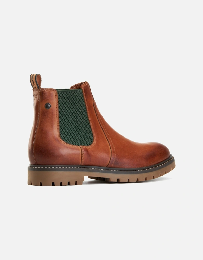 London Zinc Leather Men's Tan Boots