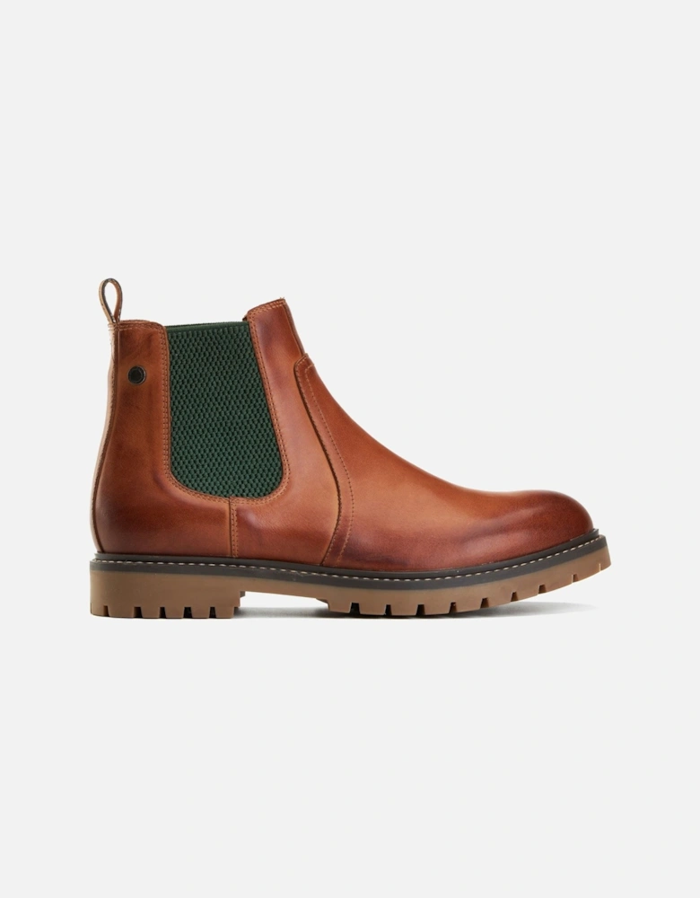 London Zinc Leather Men's Tan Boots