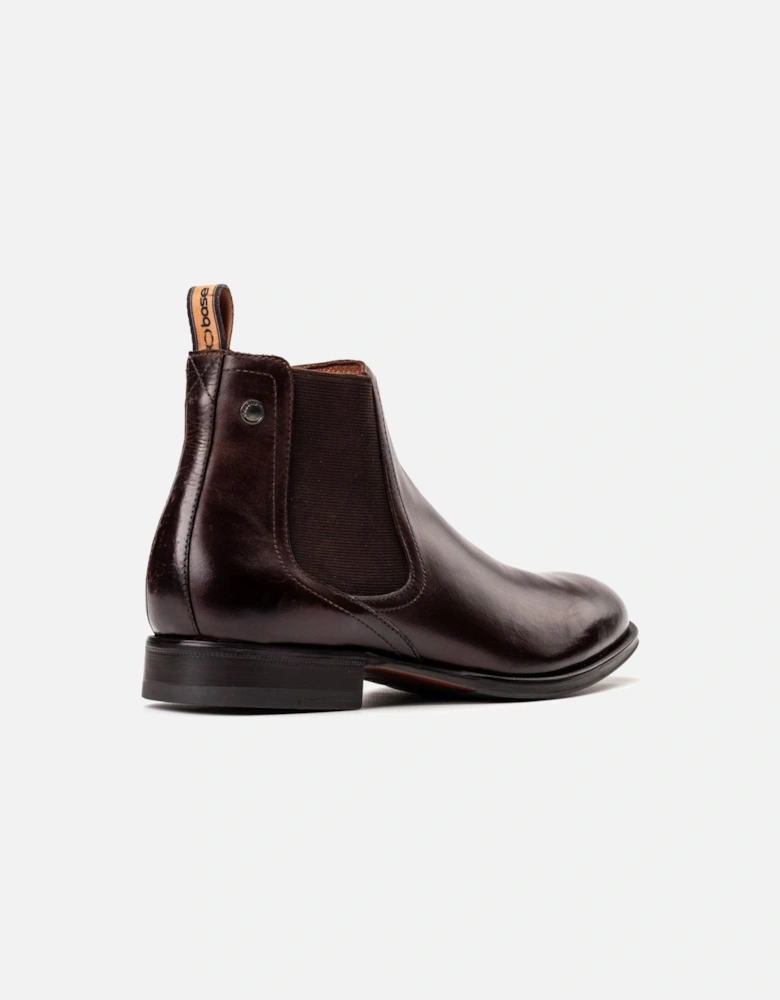 London Whittle Leather Men's Burnt Brown Boots