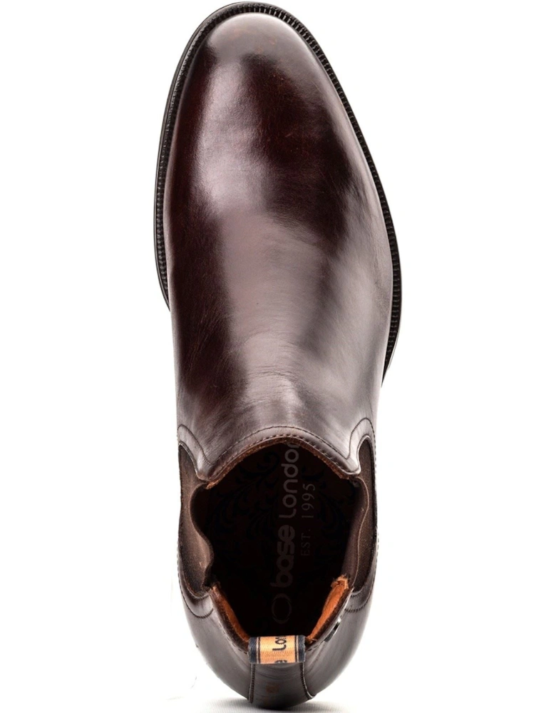 London Whittle Leather Men's Burnt Brown Boots