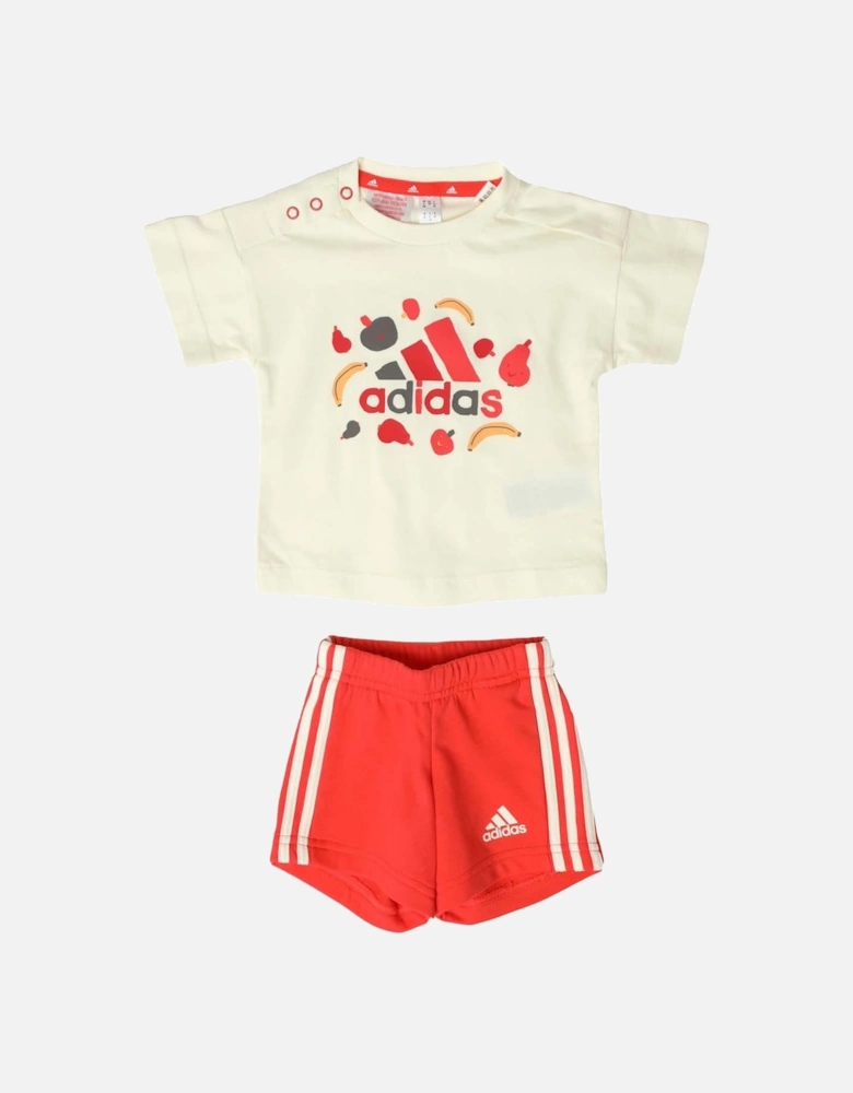 Juniors Essentials Allover IFruit Print Tee Set