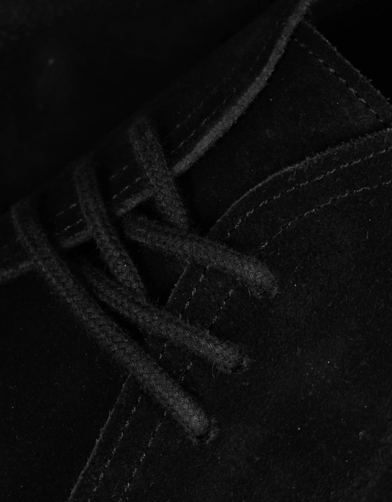 Suede Hawley Low Black Shoes