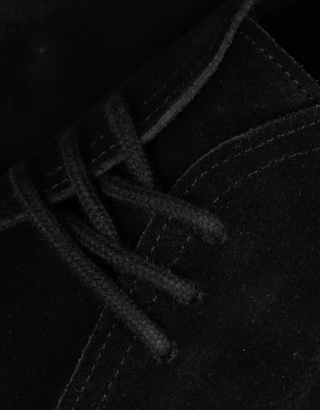 Suede Hawley Low Black Shoes