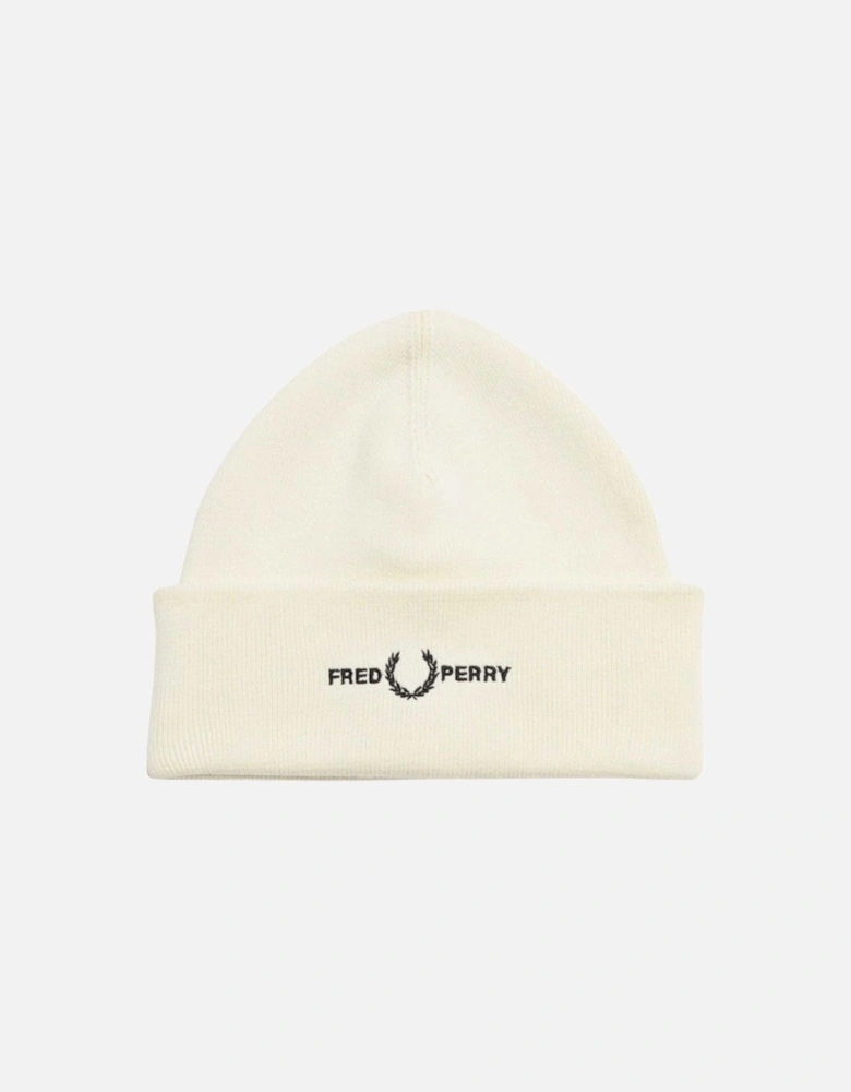 Classic Logo White Ecru Beanie