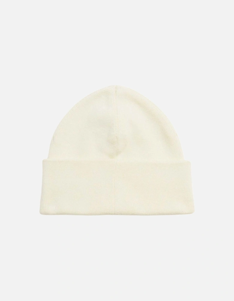 Classic Logo White Ecru Beanie