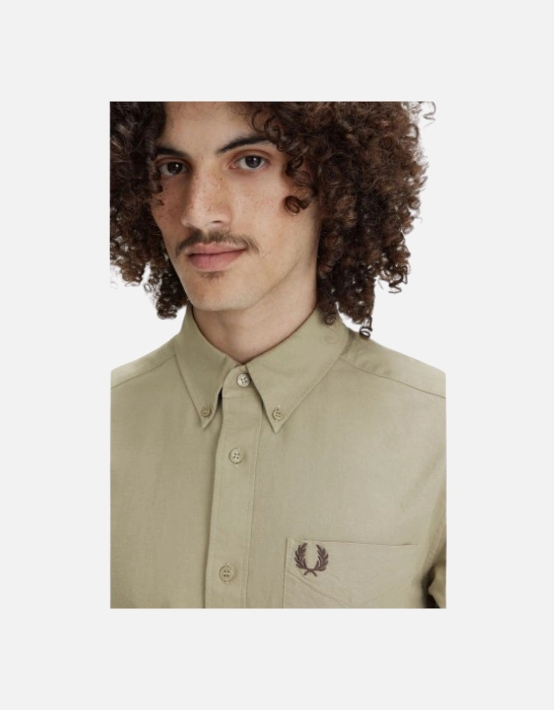 Long Sleeve Warm Grey Oxford Shirt
