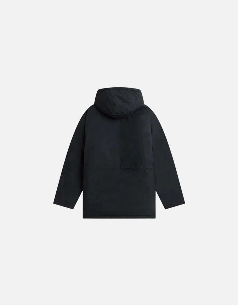 Padded Zip Through Black Jacket