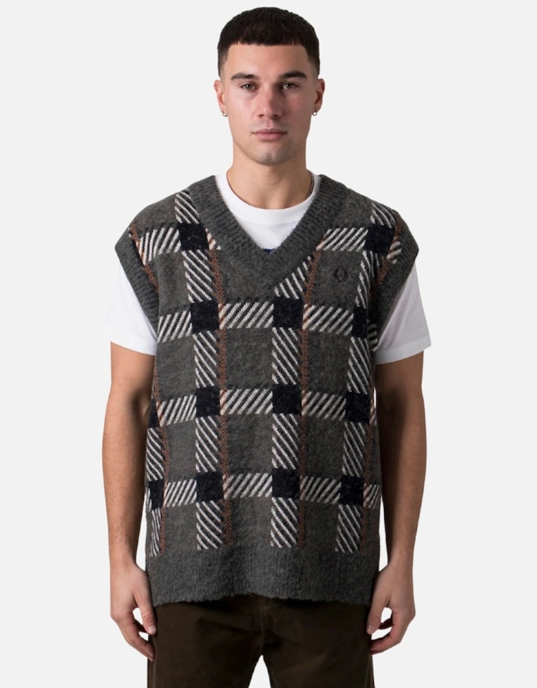 Glitch Tartan Field Green United Tank Vest