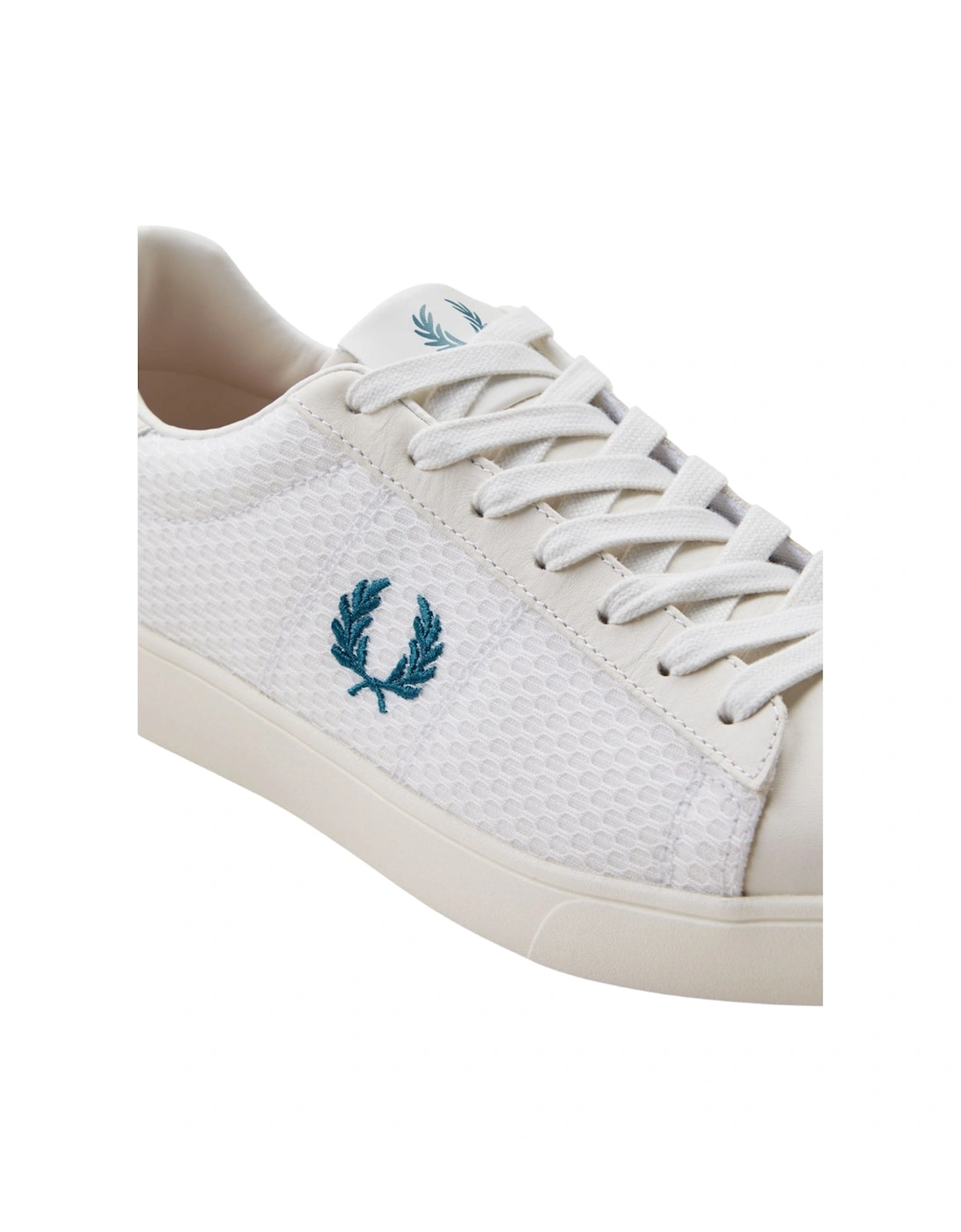 Blue Laurel Wreath Logo White Sneaker
