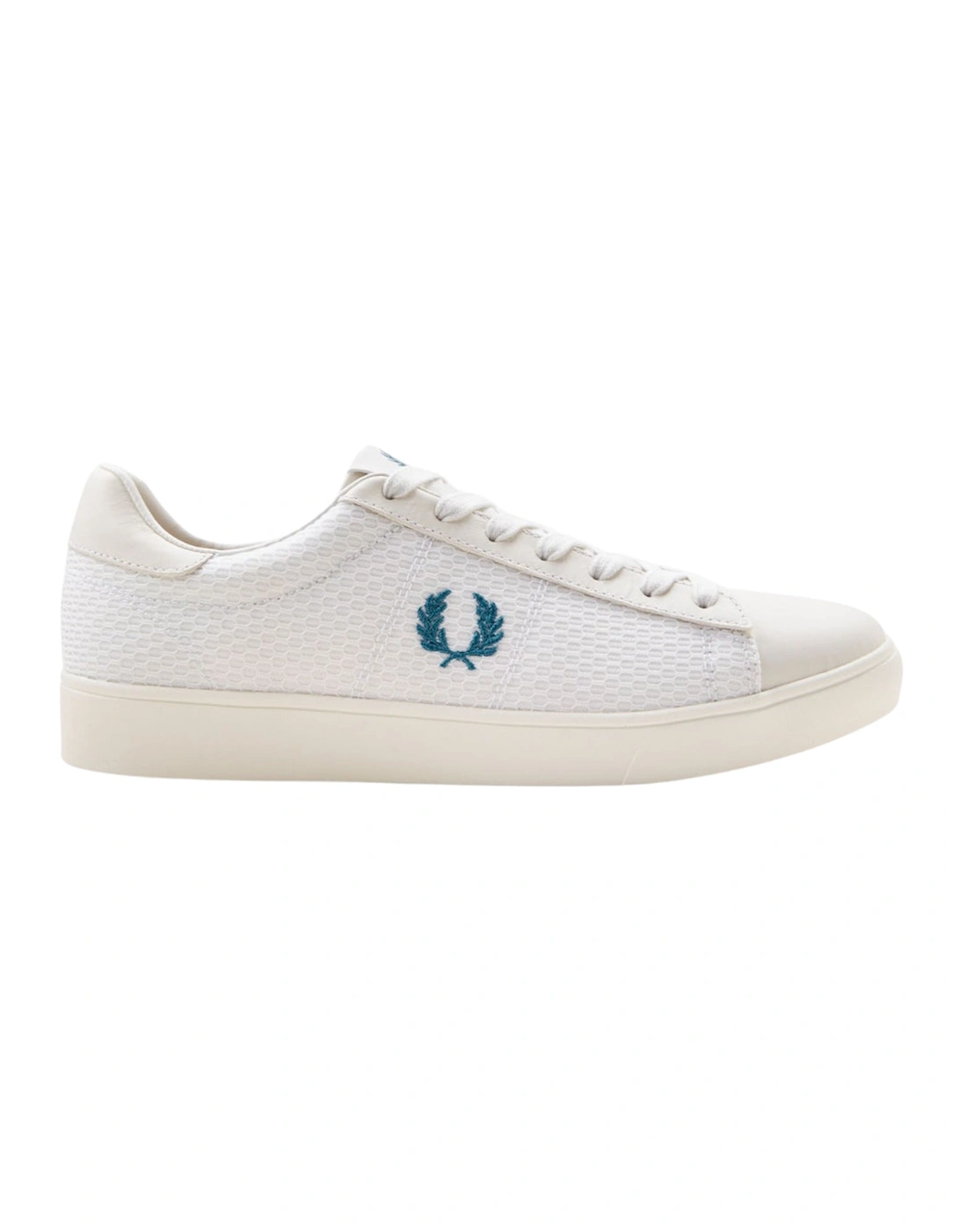 Blue Laurel Wreath Logo White Sneaker, 5 of 4