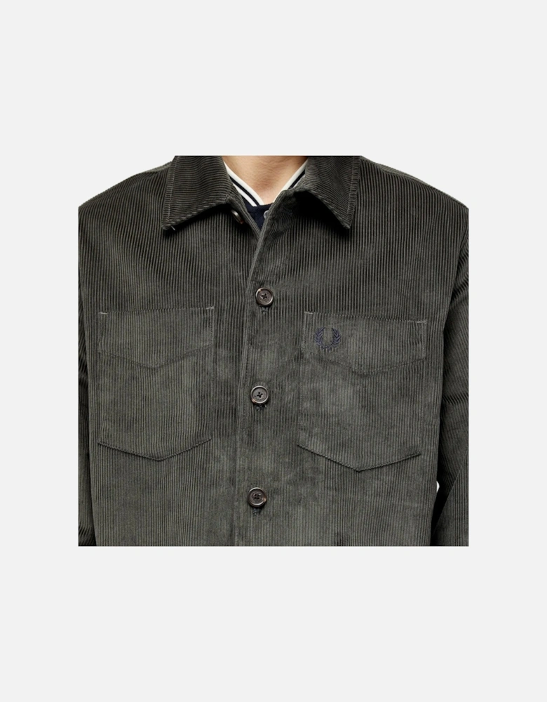 Field Green Cord Over Shirt Jacket