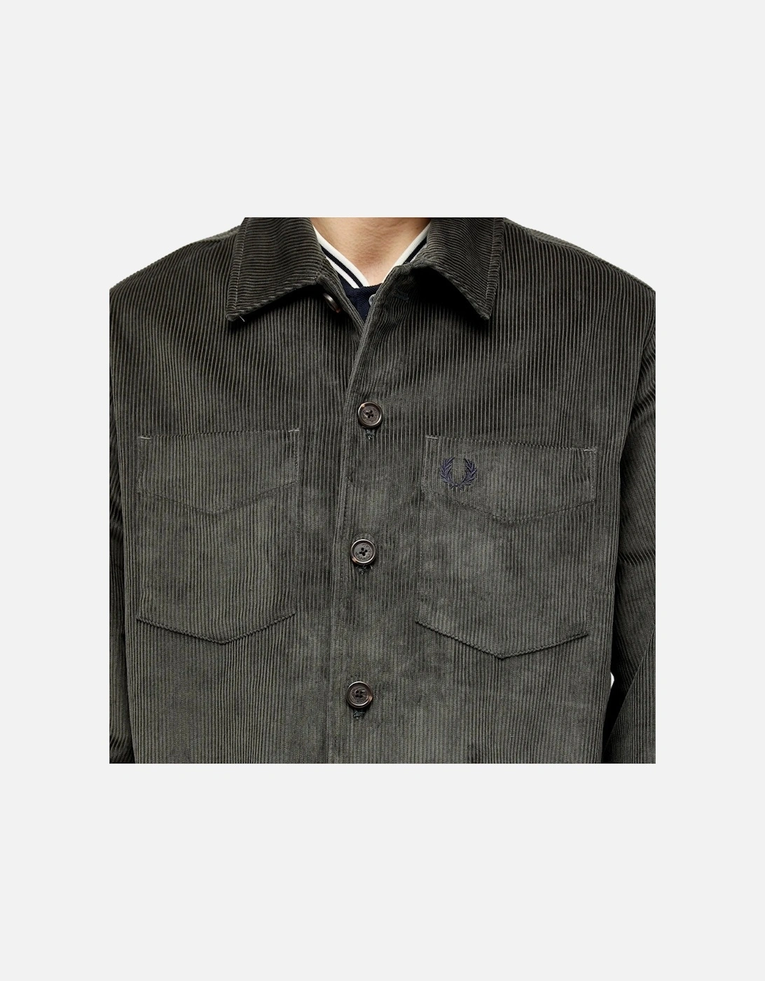 Field Green Cord Over Shirt Jacket