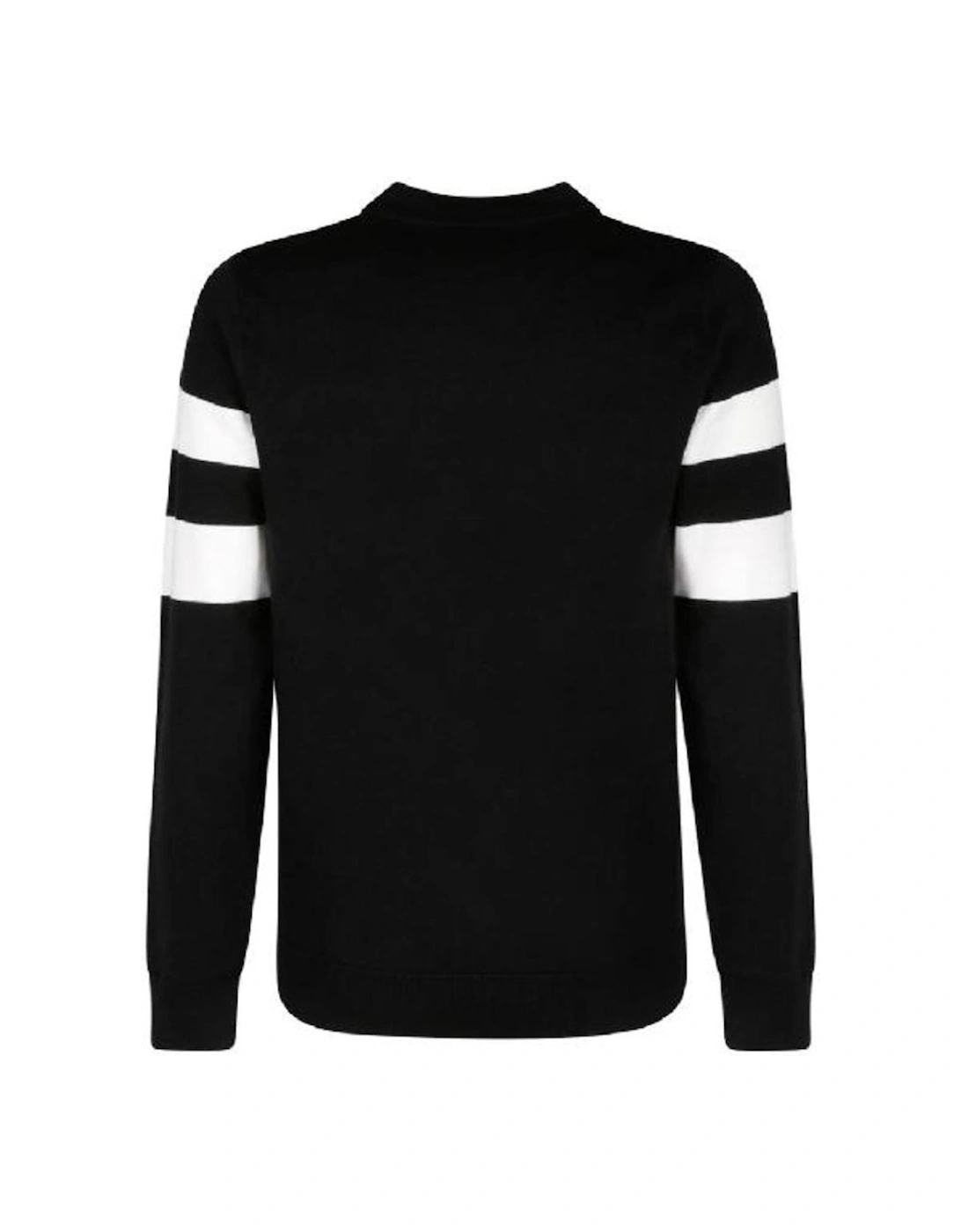 Twin Tipped Sleeves Black Jumper