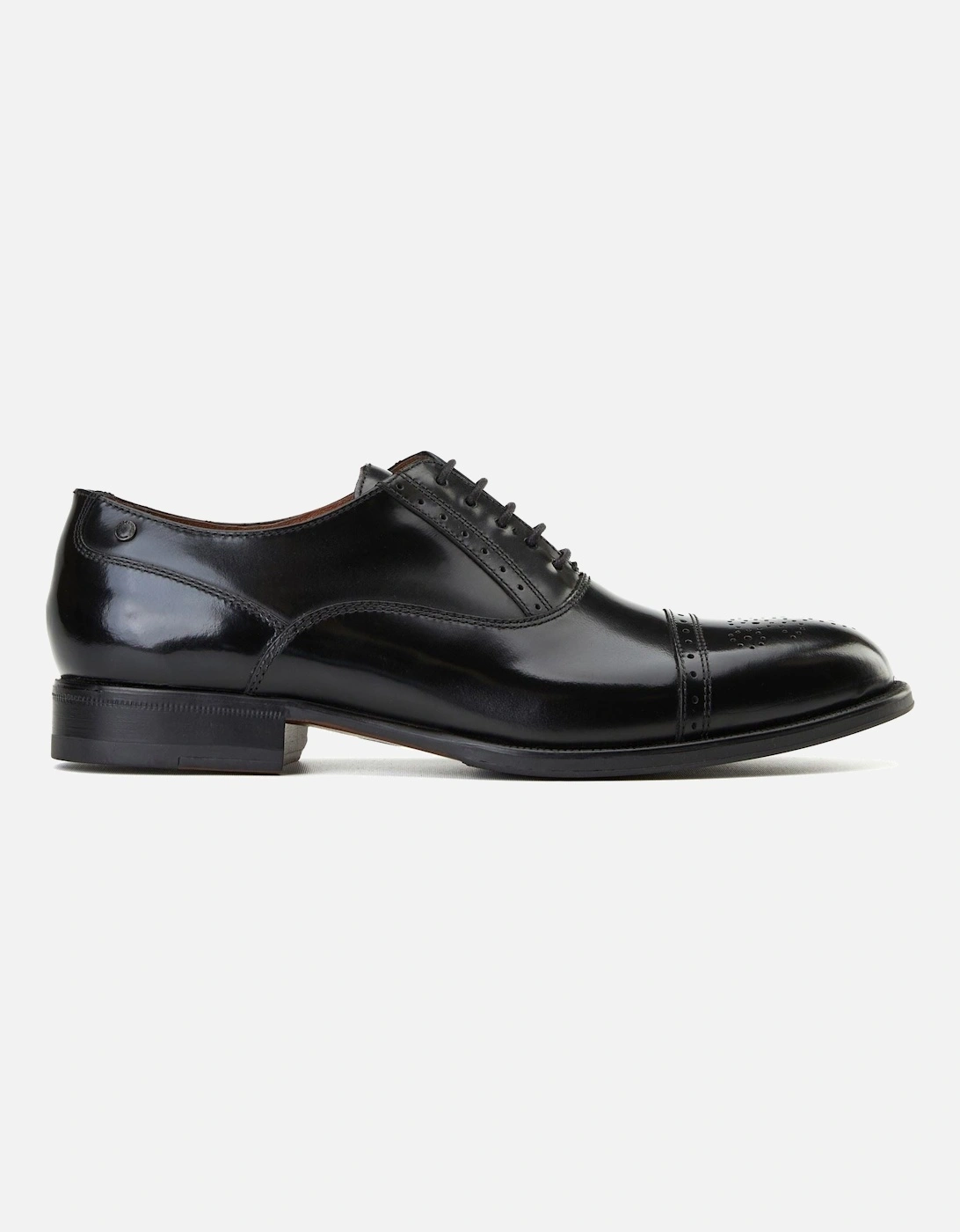 London Franklin Leather Men's Black Oxford Shoes